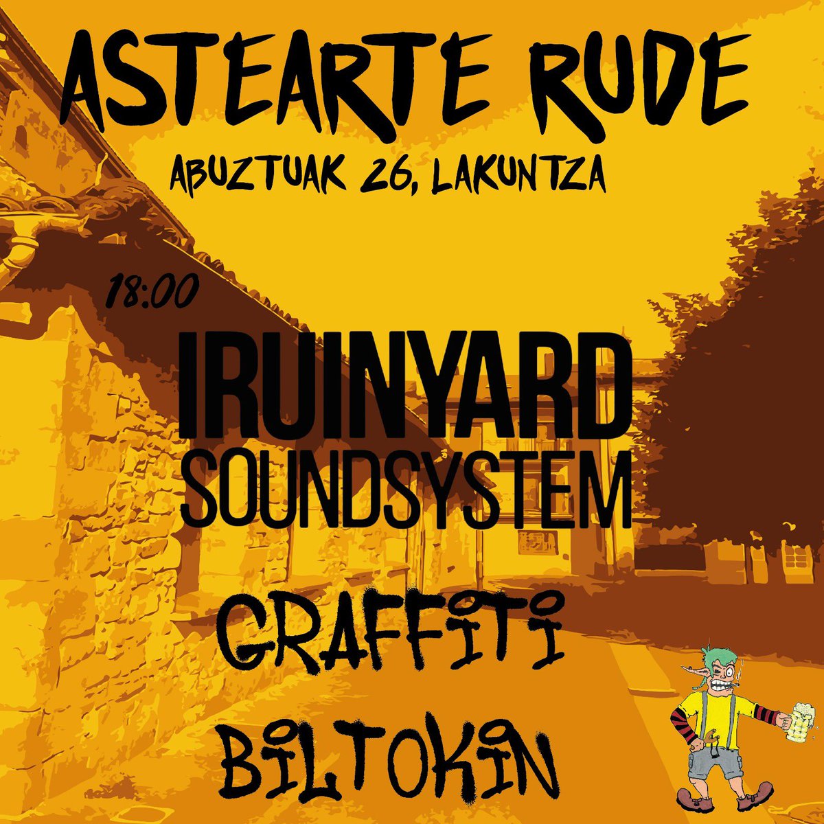 Abuztuaren 26an Lakuntzan egongo gara soinu sistema osoarekin ‼️
