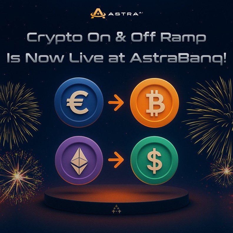 Ismiles29's tweet image. AstraBanq is making life easier.

The on/off ramp is now live.

Now you can move between crypto and cash in minutes.

Set up your wallet, swap between top currencies and cash out instantly, all inside one secure platform with regulated liquidity.

This is a fast and reliable way…