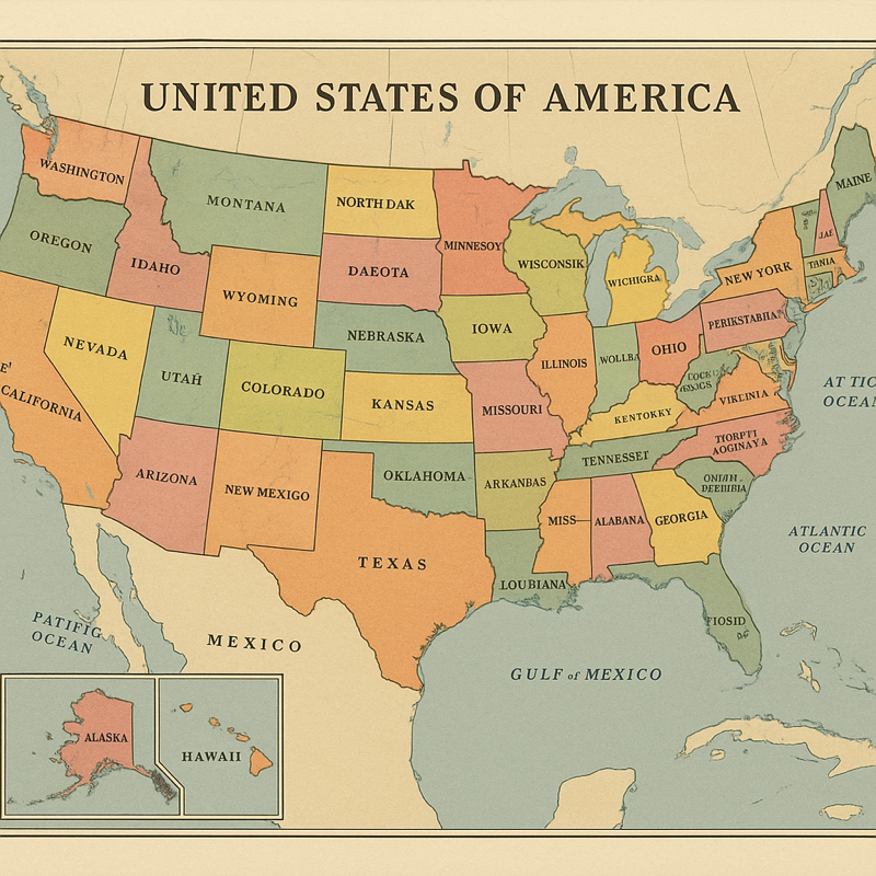 I'm considering becoming a prompt-engineering influencer.

Prompt: "Create an AI generated map of the US that doesn't look like it's AI generated"

Result: Flawless