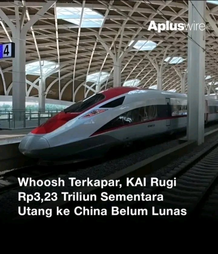 BERITA DUKA
Innaa Lillaahi
(((belom mati, baru sekarat)))

WHOOSH TERKAPAR
KAI MENGALAMI KERUGIAN,
UTANG BELOM LUNAS

#Merdeka ‼️