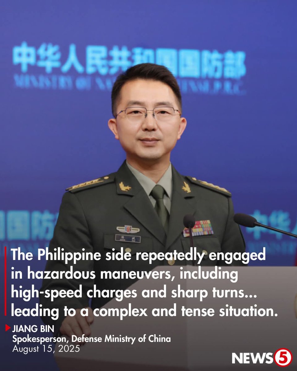 China calls Philippine maneuvers “hazardous” — but let’s be clear: the real danger is China’s illegal presence in our EEZ. Bajo de Masinloc is ours under UNCLOS and the 2016 Hague ruling. The Philippines has every right to patrol and protect its own waters.

What China labels