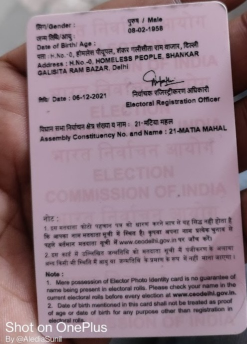 CHDIndia's tweet photo. Zero Voter - Homeless Citizens

I am a homeless person, living on the roadside. How can I be a voter? 

@PIB_India @CeodelhiOffice  @SpokespersonECI @PIB_India @PIBHindi @DDNewsLive

https://t.co/OYZAR0XdgL https://t.co/eSyPQGGDNi