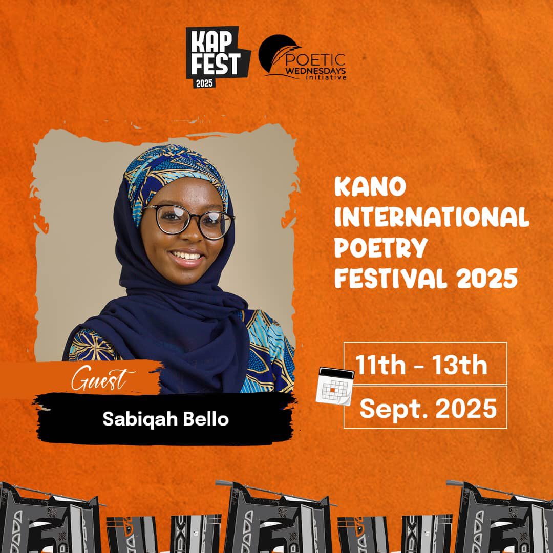 Join us to welcome Sabiqah Bello, <a href="/SabiqahBello/">Sabiqah</a>, a poet, multimedia journalist and certified youth trainer. She has performed poetry at major conferences around Nigeria and internationally, and has won a number of poetry slams and awards for her creative works.