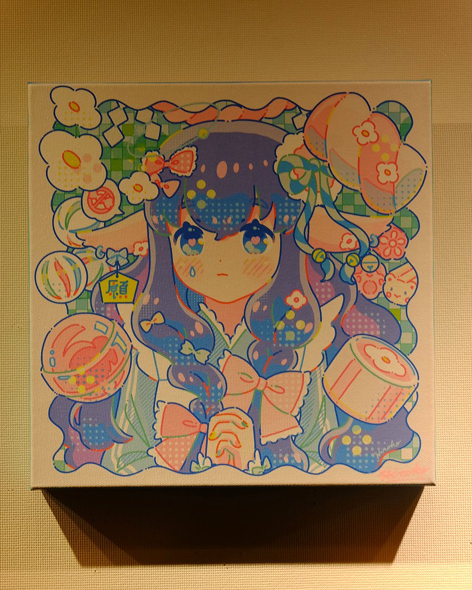 「以下の2点は、ご購入いただき、現在は展示されておりません。 来場を楽しみにされて」|ヒロコのイラスト