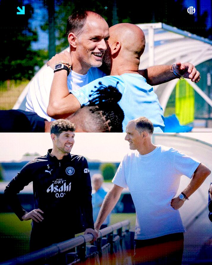 Thomas Tuchel join Manchester city today at training