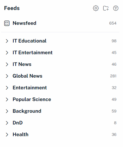 Мой первый опыт с RSS, или как привести потребление информации в порядок.

Для контектса: RSS автоматически собирает обновления с сайтов (новости, статьи, подкасты, видео) и передаёт их в единый поток, чтобы не нужно было заходить на каждый ресурс отдельно и не тонуть в потоке