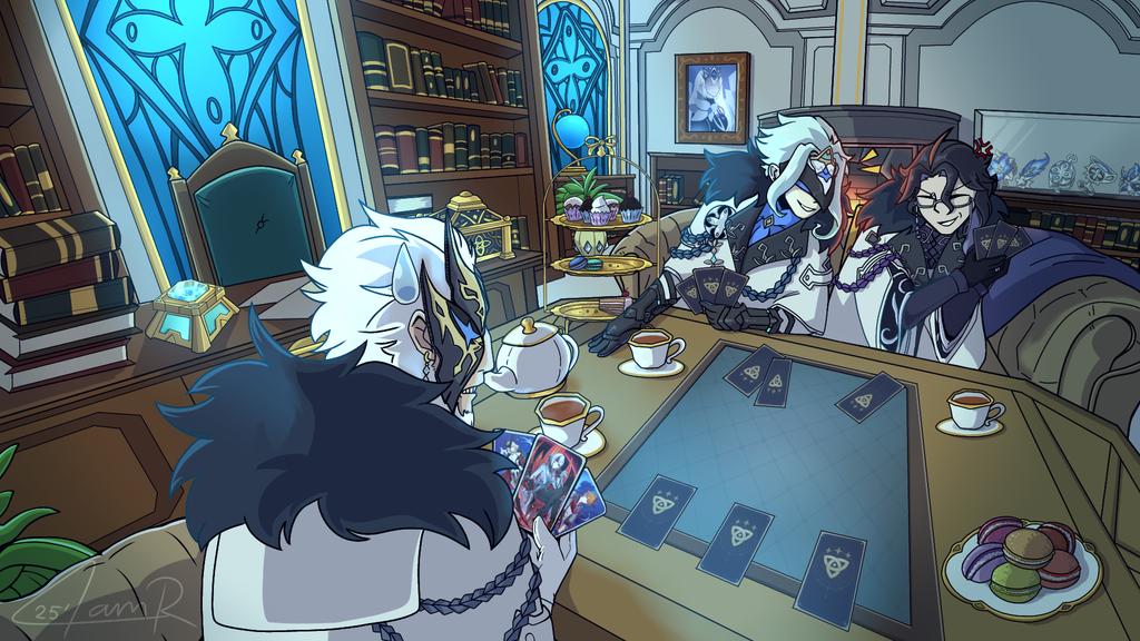 Another thingy I made for the Anniversary event of the Il Dottore mains server!!
#dottore #pantalone #pierro #GenshinImpact