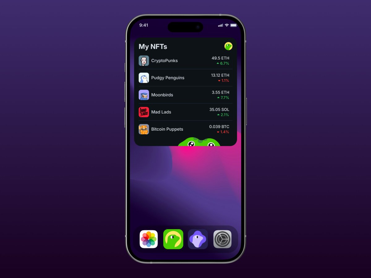 NFT floor prices on your home screen - would you use this? 👀