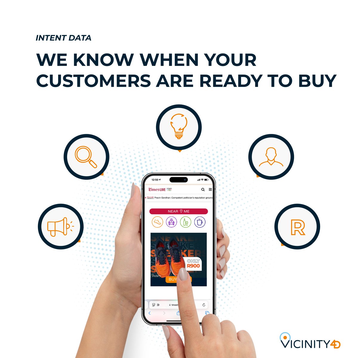 Capture buyer intent signals based on real-time location and behaviour. Identify in-market buyers and deliver hyper-relevant messages when they're most receptive.
Turn intent into revenue with Vicinity 4D. Contact us to learn how: sales@vicinity-media.com
#Vicinity4D #IntentData