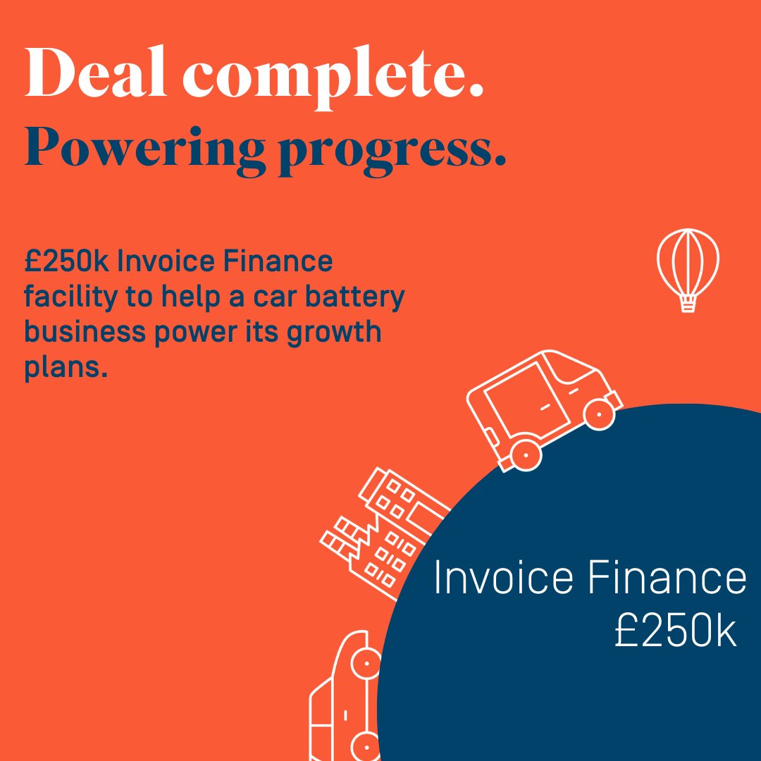 With no other funding in place, this car battery seller needed a boost to power its next phase.

We delivered a £250k Invoice Finance facility to unlock working capital and support their growth plans.

Now they’re fully charged and focused on scaling up.

 okt.to/vTQoVL