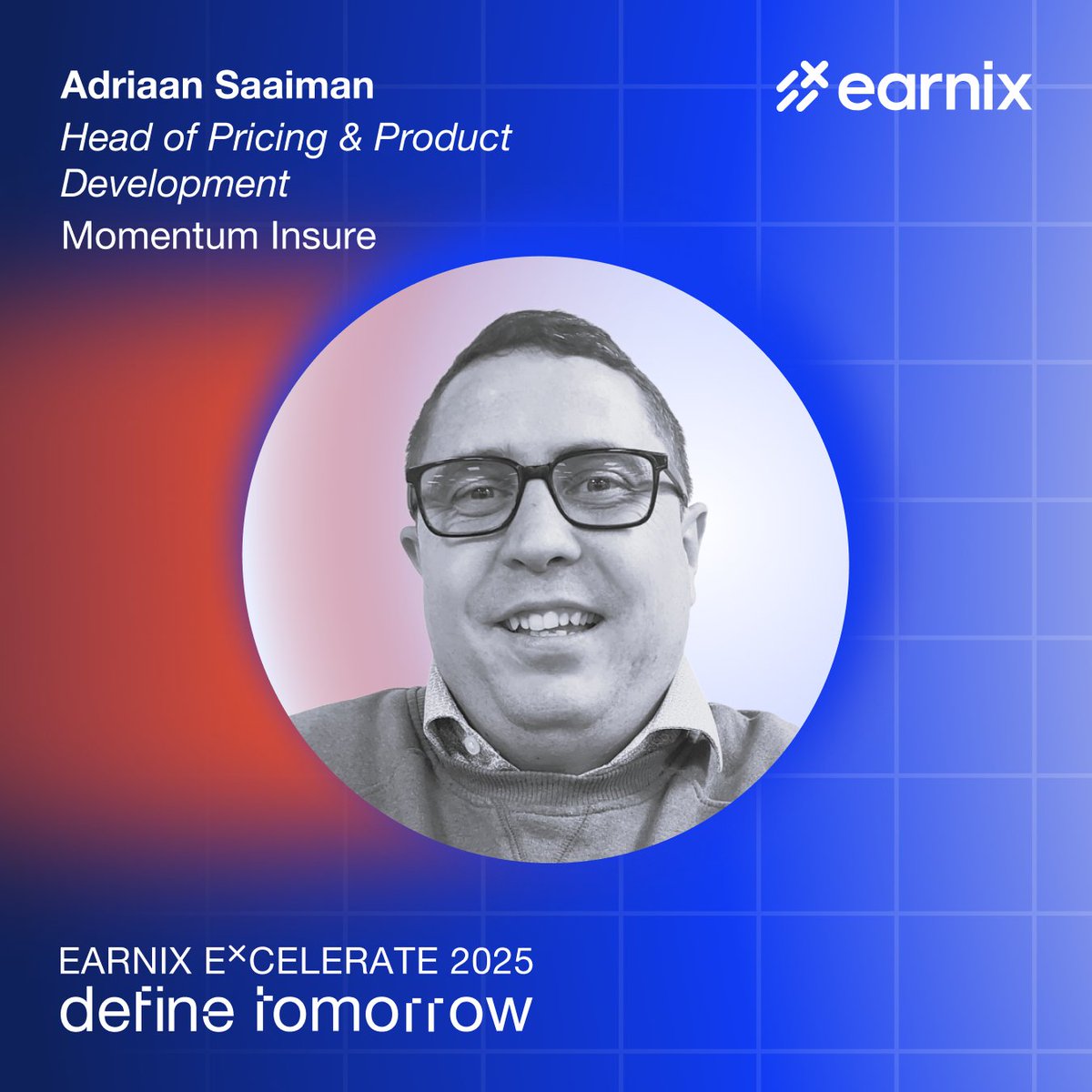 Earnix (@earnix_inc) on Twitter photo Adriaan Saaiman from <a href="/momentuminsure/">Momentum Insure_ZA</a> will be joining us at #EarnixExcelerate 2025! In his session, Adriaan will take us through the key lessons learned from his career in #pricing and product development. Join us in #London >> bit.ly/4oyp4xs Adriaan Saaiman from <a href="/momentuminsure/">Momentum Insure_ZA</a> will be joining us at #EarnixExcelerate 2025! In his session, Adriaan will take us through the key lessons learned from his career in #pricing and product development. Join us in #London >> bit.ly/4oyp4xs