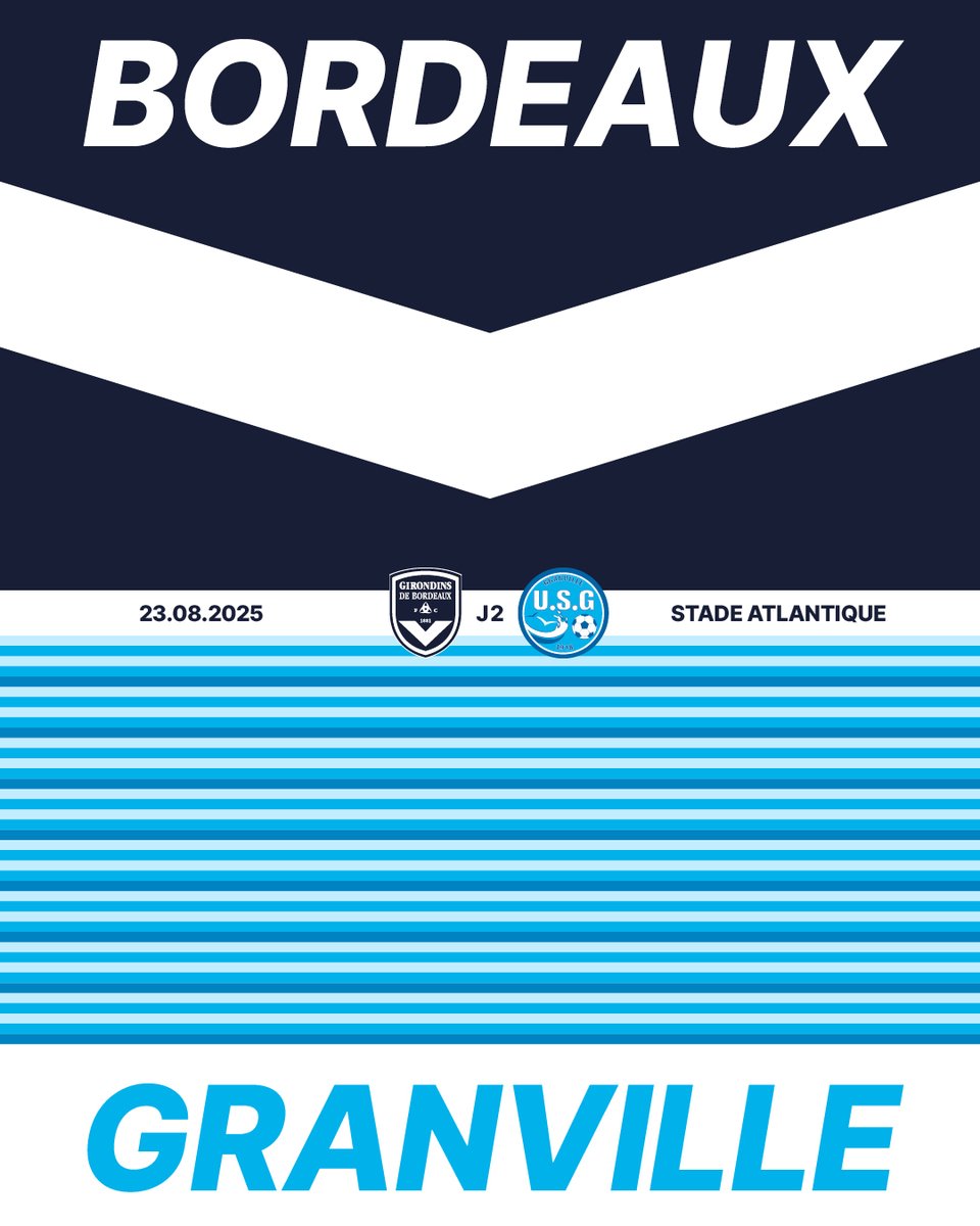 girondins's tweet image. Deuxième journée et deuxième match à domicile. Samedi on reçoit les Normands de l'@US_Granville. Objectif première victoire 👊

Tous au @StadeAtlantique → billetterie.girondins.com/fr/

#AllezBordeaux