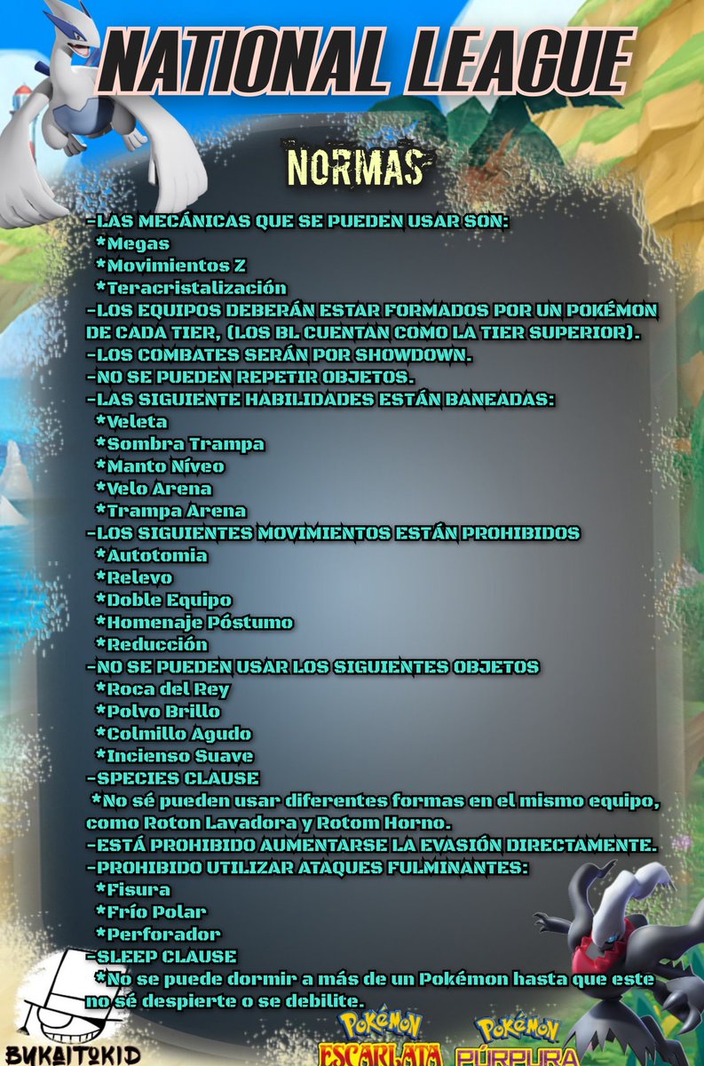 Nueva Liga abierta, por favor leer bien la descripción de la foto y del cartel. 
Os dejo aquí el link de la liga
t.me/ligaspokemonde…