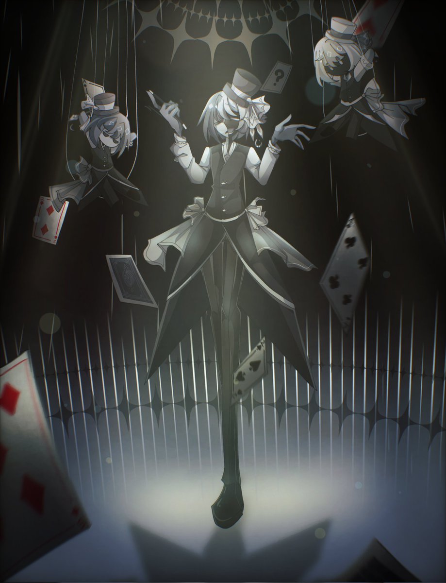 【Spectacle of Deception】
#灰の上に彩り咲くのか #illustration #OC #創作