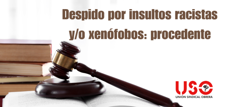 ⚖️ El TSJ del País Vasco confirma un despido por insultos racistas en el trabajo.

✊ Desde #USO vemos esta sentencia como un gran avance contra el racismo y la xenofobia, que muchas veces siguen invisibilizados y tolerados en el ámbito laboral.

👉 uso.es/es-procedente-…