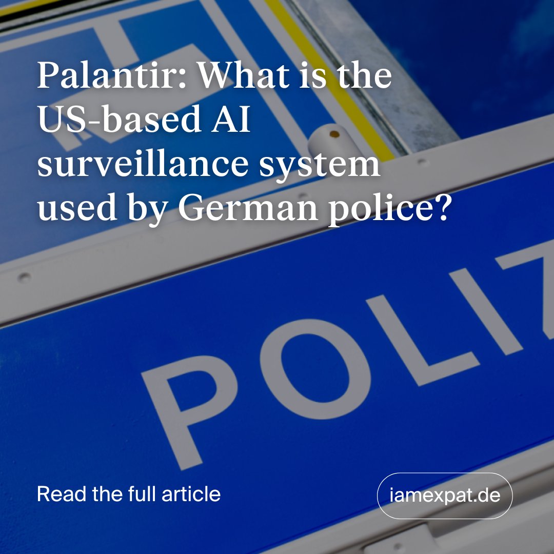 10 members of the Trump administration own stocks in Palantir! 👉CLICK TO READ: iamexpat.de/expat-info/ger…
#Palantir #Surveillance #Germany #AI
