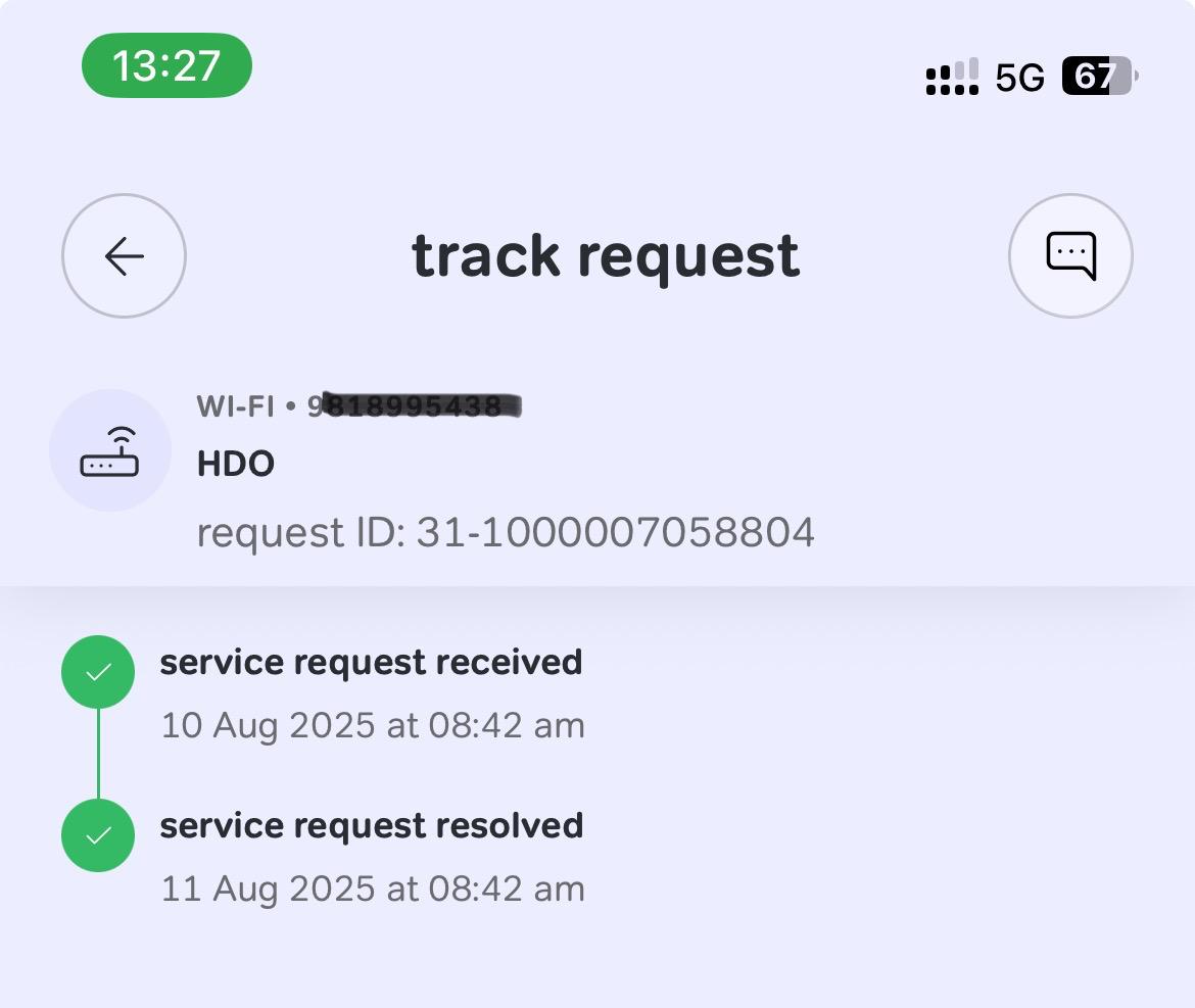 vikrantripathi's tweet photo. @DoT_India @TRAI For the last 8 days they haven't resolved the wi-fi issue but closed ticket on their own. @JM_Scindia Sir request you to please look into this and cancel their circle license if they are unable to give service. @airtelindia @Airtel_Presence https://t.co/jfaQD1np9o