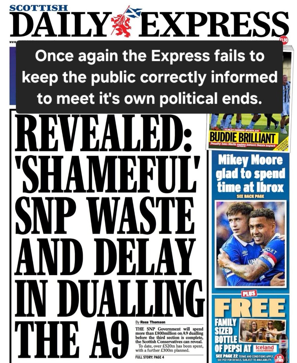 The SNP minority gov  wanted to dual in 2007, but opposition parties voted for the money to be used for the Edinburgh tram project. Lib Dems described dualling as a “grand gesture” and that “it is important to break the link between economic growth and transport growth”. Oh dear