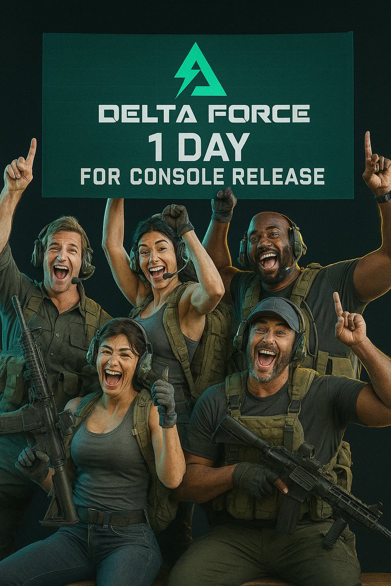 Deltaforceaday's tweet photo. Delta Force Mobile. 1 Day to console release, crossplay confirmed! #deltaforcemobile #deltaforce #deltaforceps5 #deltaforcexbox https://t.co/t0pm1IcYlg