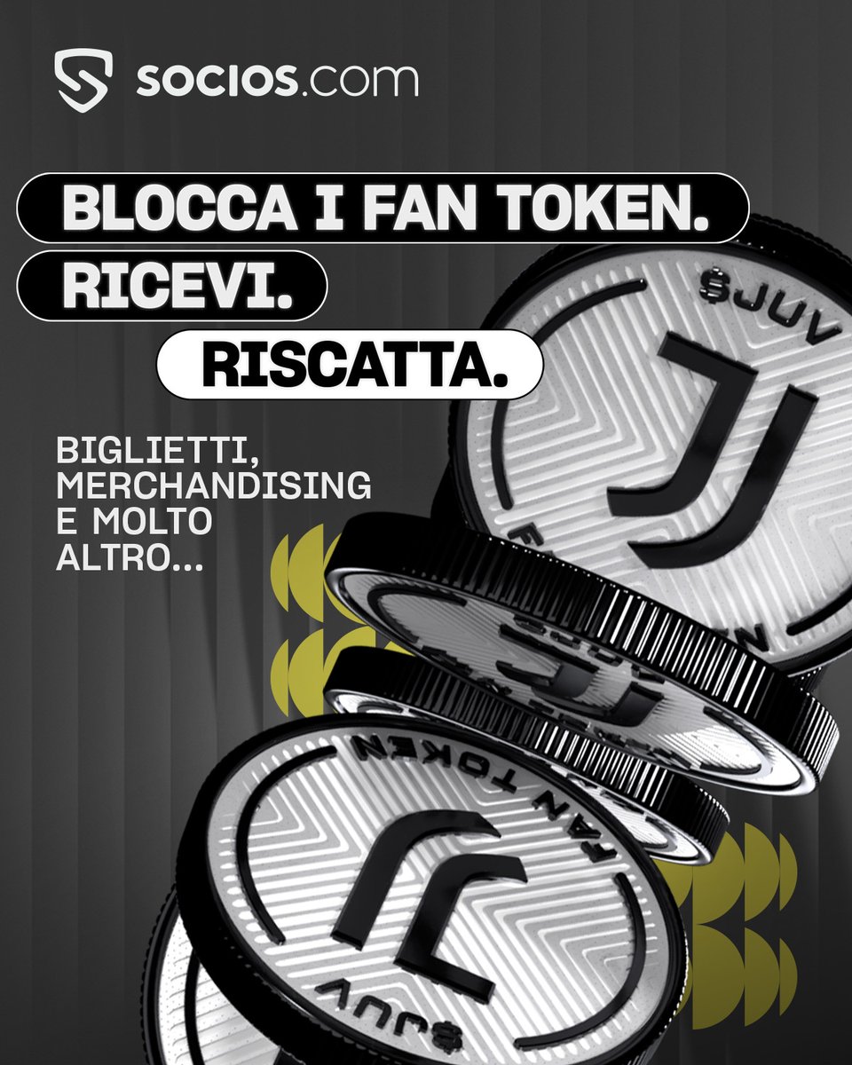 juventusfc's tweet photo. La stagione vola già alto per i Fan Token™ $JUV 🖤⚪️
Blocca. Ricevi. Riscatta.
Esperienze uniche e sondaggi ufficiali del Club.
Con $JUV dai voce alla tua passione! @socios 

🔗 Tutto inizia qui 👉 https://t.co/OtcmCh7PRv https://t.co/5fNC2PeyQL