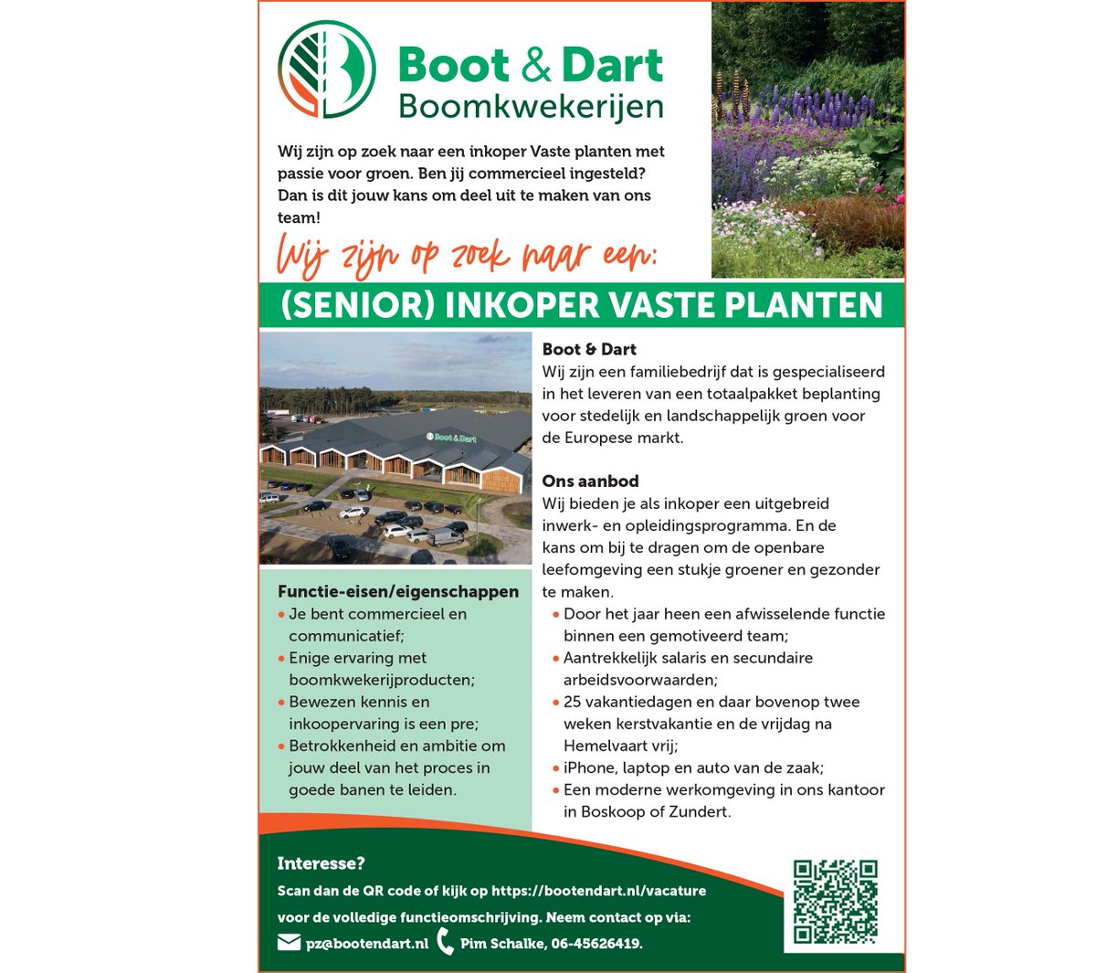 Op zoek naar leuk werk? Hier een mooie kans bij Boot &amp; Dart Boomkwekerijen B.V.. Meer vacatures via treeport.eu/vacaturesensta… #boomteelt #boomkwekerij #vacature #vacatures #vacaturebreda