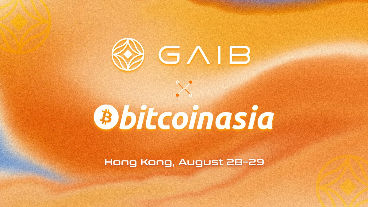 GAIB华语 (@gaibcn) on Twitter photo 今年 GAIB 很荣幸成为<a href="/BitcoinConfAsia/">BitcoinConfAsia</a>的社区合作伙伴,一起连接亚洲与全球的创新力量,探索 AI 与比特币的未来交集!🔥
Bitcoin Asia 2025 将于 8 月 28-29 日 在香港举办,汇聚来自全球的比特币建设者、投资人和KOL,今年更有重磅嘉宾Eric Trump登台分享!
作为 GAIB 社区福利,我们特别准备了 5 今年 GAIB 很荣幸成为<a href="/BitcoinConfAsia/">BitcoinConfAsia</a>的社区合作伙伴,一起连接亚洲与全球的创新力量,探索 AI 与比特币的未来交集!🔥
Bitcoin Asia 2025 将于 8 月 28-29 日 在香港举办,汇聚来自全球的比特币建设者、投资人和KOL,今年更有重磅嘉宾Eric Trump登台分享!
作为 GAIB 社区福利,我们特别准备了 5