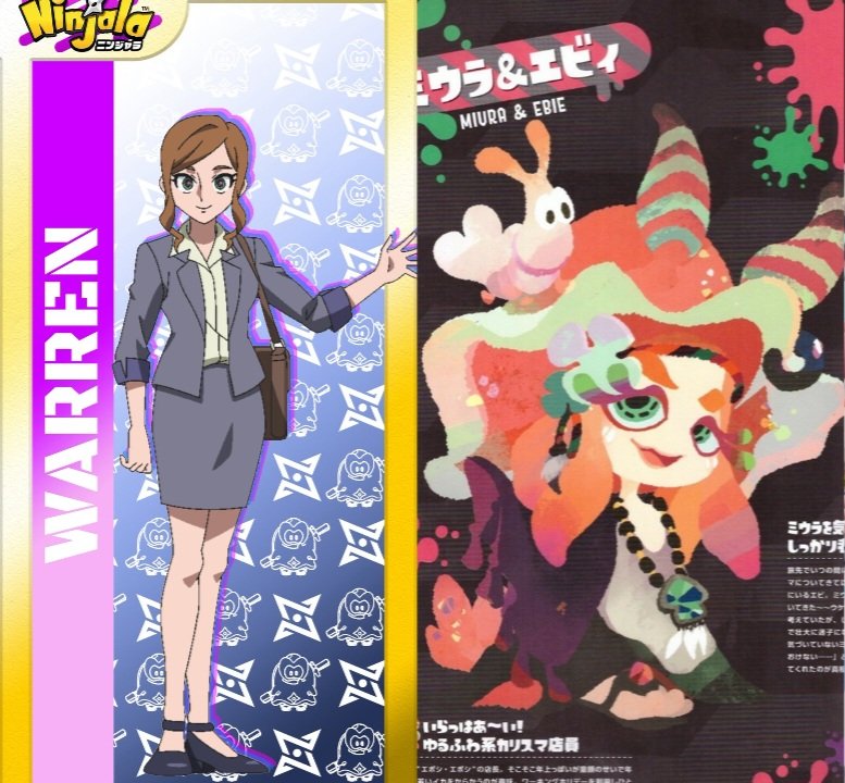 A Minor character in Ninjala Anime and Splatoon 3 Bankara! Like