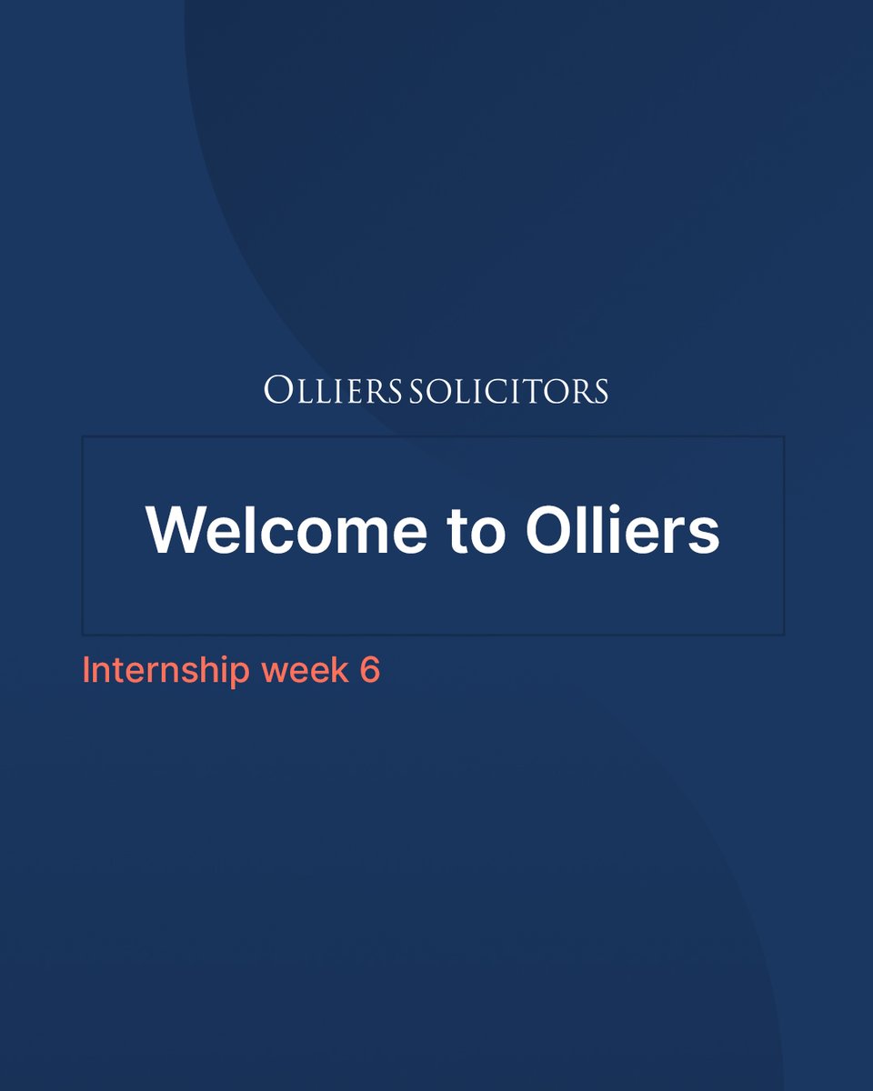 ollierssltd's tweet image. We’re excited to welcome Princess Mills as the sixth intern in our 2025 Summer Internship Programme!
Princess, we hope your time with us proves insightful and inspiring, offering you a valuable introduction to the world of criminal defence.
#summerinternship #internshipprogramme