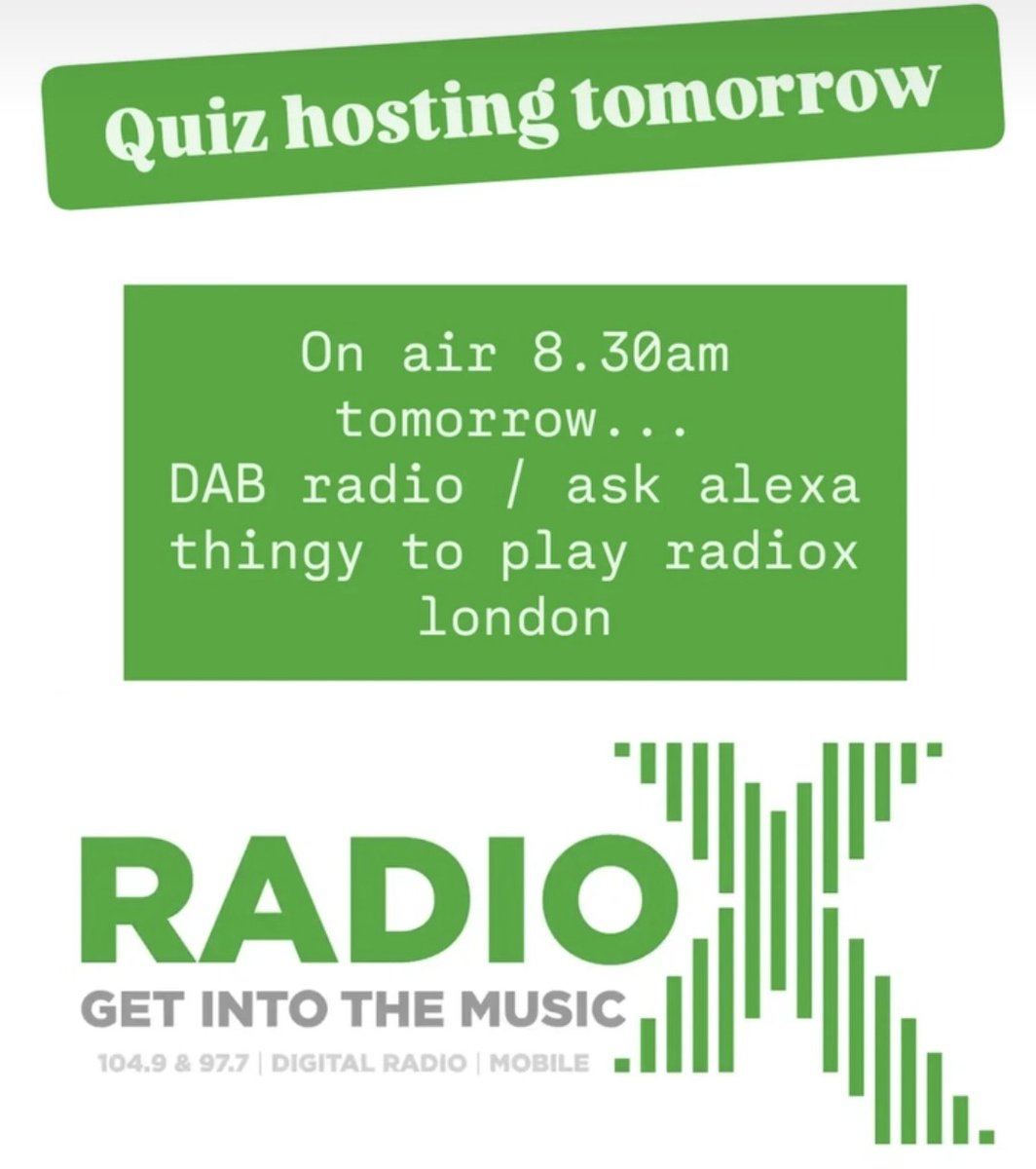 stumpy_juk's tweet image. Happy to say I&apos;m back on @radiox tomorrow hosting the quiz with supply teacher @tobytarrant and @domisatwit .. 8.30ish