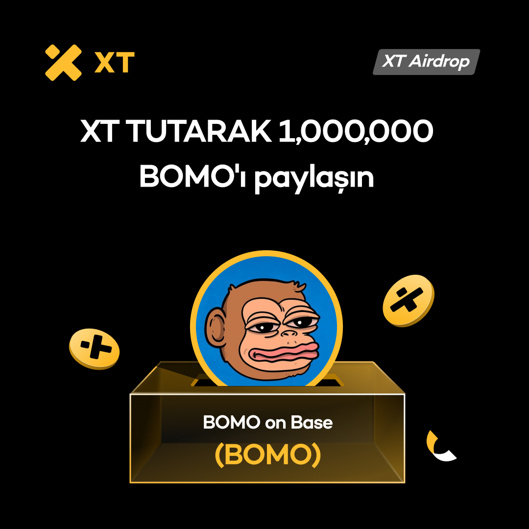⏰ XT Airdrop Çok Yakında! XT tutarak 1,000,000 $BOMO ödül havuzundan pay al! 🎁
<a href="/Bomocrypto/">Bomo</a> 

Nasıl Katılınır?
✅ Etkinlik başlamadan önce en az 5 gün (5×24 saat) boyunca kesintisiz ≥ 20 XT tut
✅ Etkinlik başladıktan sonra XT Airdrop sayfasındaki “Katıl” butonuna tıkla ve