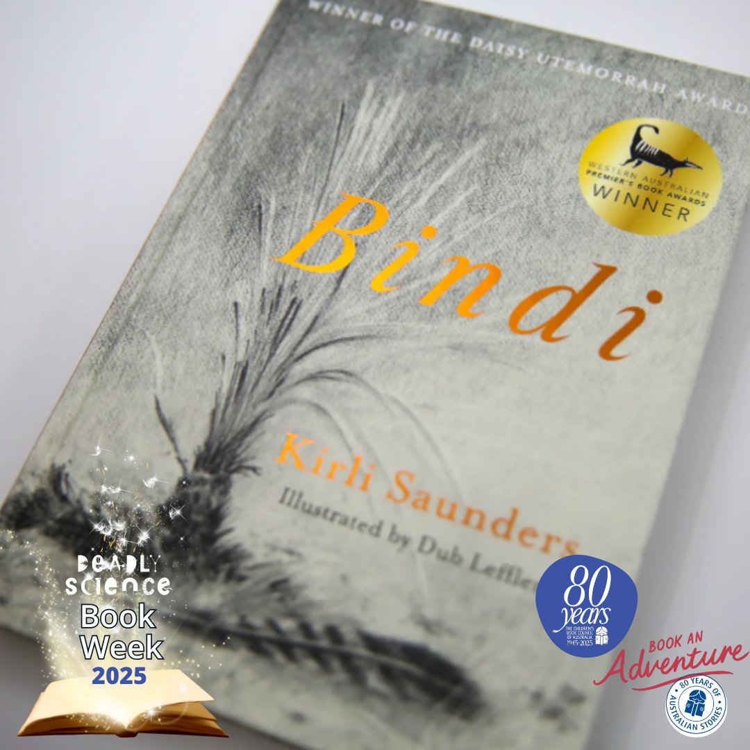 DeadlyScience's tweet image. 📚🔦 BOOK WEEK SPOTLIGHT ON: 
Bindi 
by Kirli Saunders &amp;amp; Dub Leffle

Follow 11-year-old Bindi as she navigates climate, bushfires &amp;amp; healing, connecting deeply to her land &amp;amp; culture. 
Perfect for readers 8–12 &amp;amp; any classroom or home library. 
#BookWeek2025 #SpotlightOnBooks #Bindi
