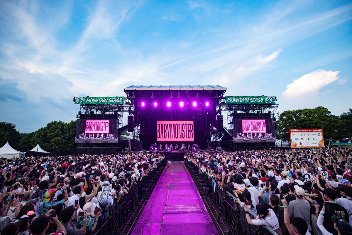 [📸]

⊹　　⁺　　₊　　⊹　　⁺　　₊

　SUMMER SONIC 2025
　　　08.16 OSAKA

⊹　　⁺　　₊　　⊹　　⁺　　₊

＃BABYMONSTER のHOTな
夏のステージの様子をお届け🎁

初の日本FAN CONCERTも冬開催!!
ぜひチェックしてくださいね💗

🎧SUMMER SONIC 2025 プレイリストはこちら
