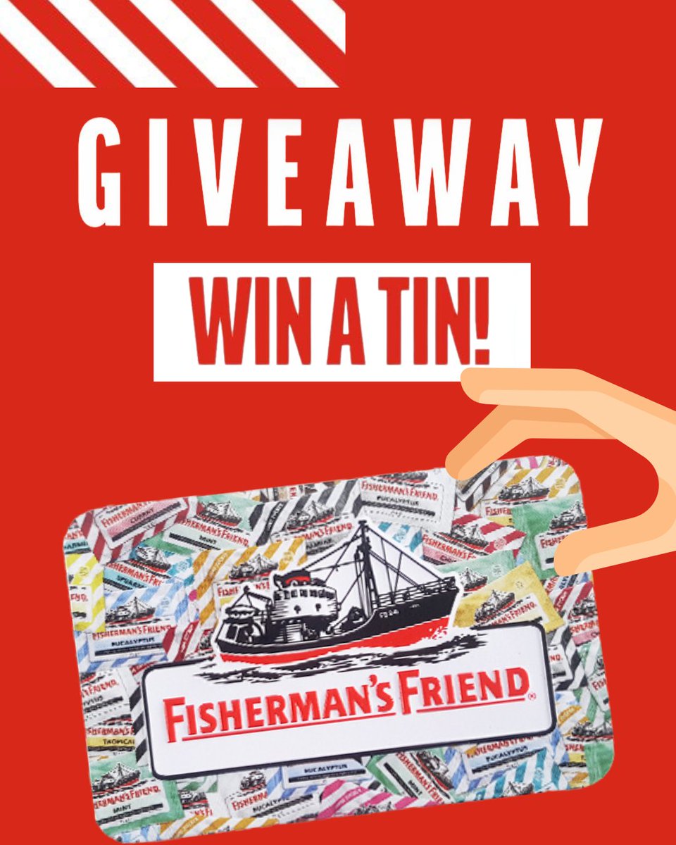 Fishermans_UK's tweet image. 📢This is not a drill! #WIN A TIN is back! Your Fisherman’s Friend deserves a proper home and we’ve got the tin for the job! To enter for your chance to win: 
1⃣ Follow us @Fishermans_UK  
2⃣ Like this post!

Winners will be selected on 25/08/25 and contacted from this account.