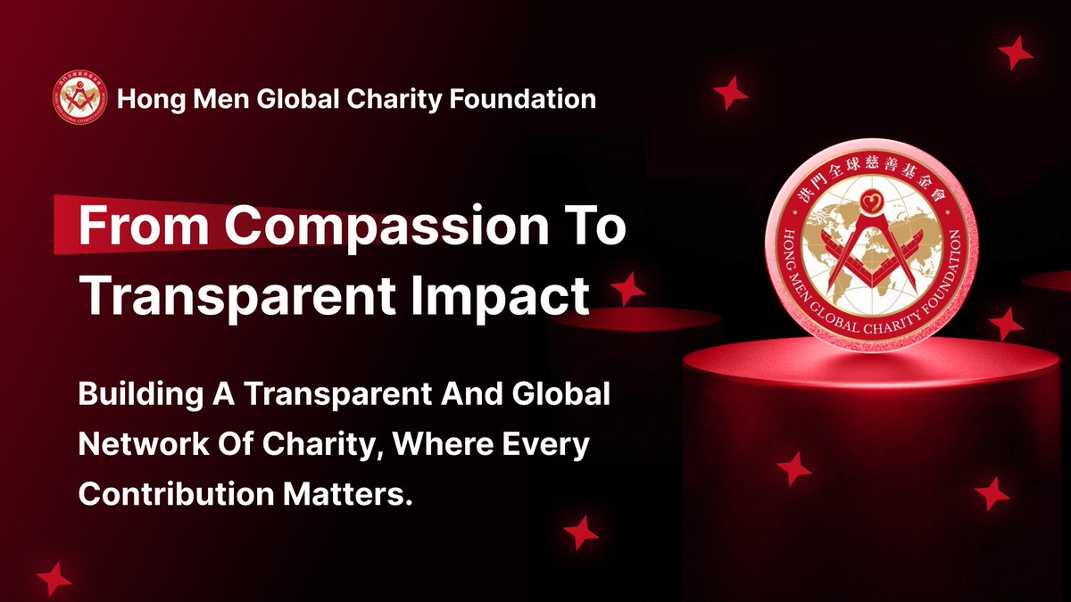 HongMenCharity's tweet photo. Hongmen Charity is more than a donation — it is a bridge of trust that connects people, cultures, and generations.

📚 In education, we offer scholarships and skills training, helping children build futures that once seemed out of reach.
🏥 In healthcare, we bring medicine and equipment to underserved regions, ensuring dignity in every life we touch.
🎭 In culture, we safeguard heritage and traditions, making them assets to be shared and celebrated globally.
🌊 In disaster relief, we respond with speed and transparency, turning compassion into immediate action.

With #RWA, every effort is recorded, measurable, and borderless — transforming goodwill into lasting, verifiable social impact.
#Web3 #Charity #HongmenCharity