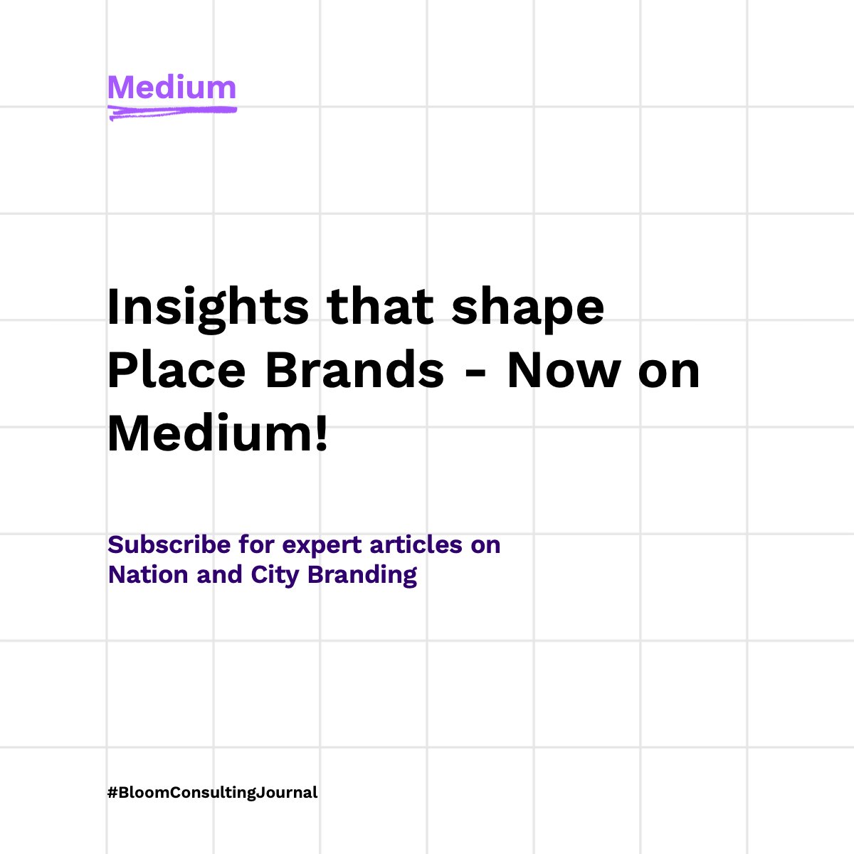 We’re back on Medium!

Fresh insights on Nation, City &amp; Place Branding—straight to your inbox.

Subscribe to the Bloom Consulting Journal: bloomconsulting.medium.com/subscribe

#NationBranding #CityBranding #PlaceBranding #BloomConsultingJournal