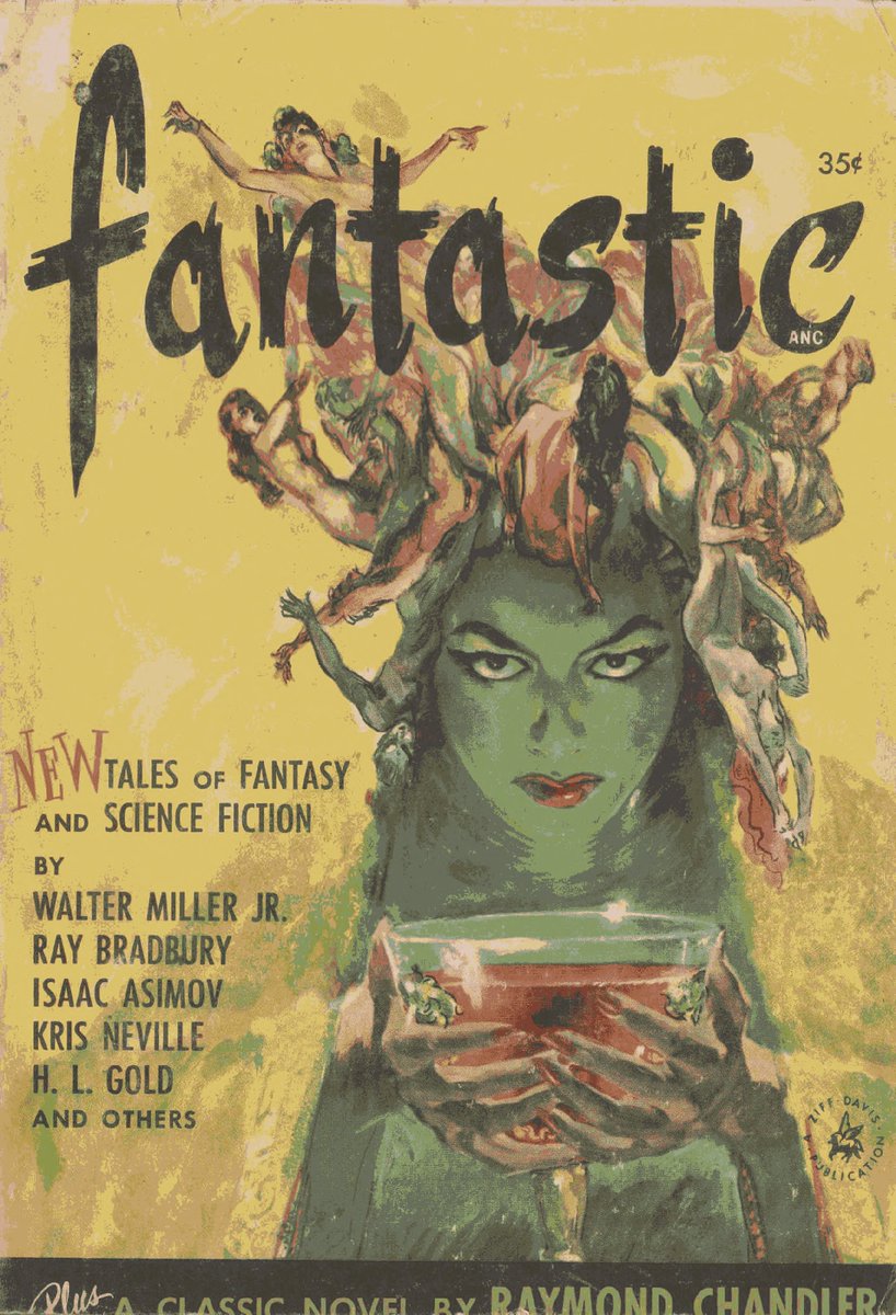 And we called her "the reverse Medusa" 

Fantastic (1952)
#Pulp