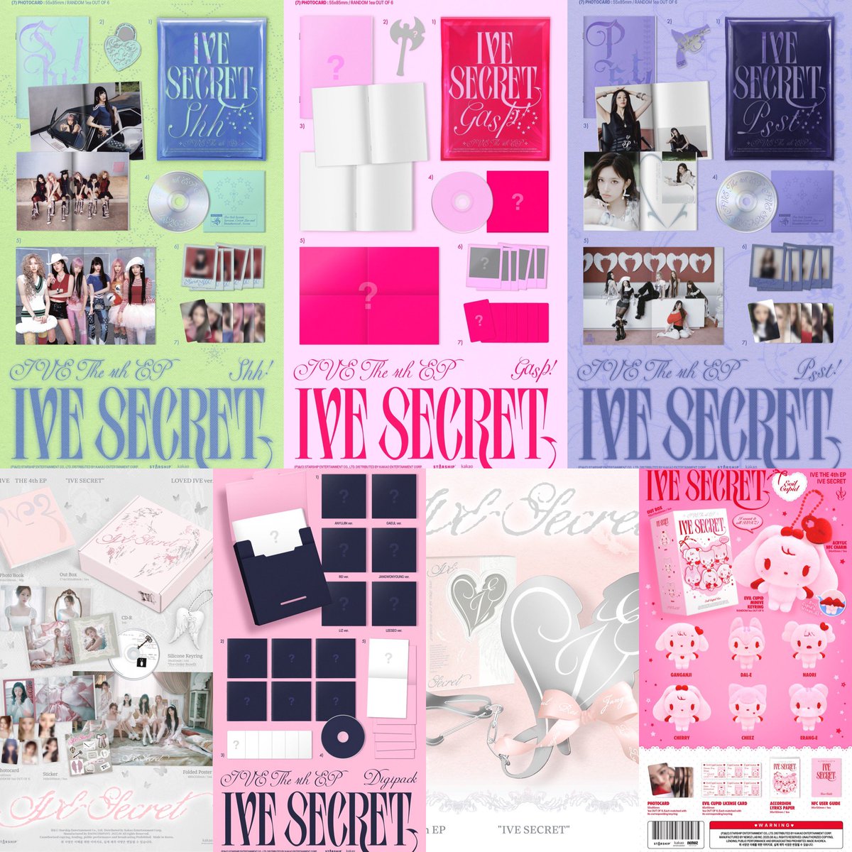 INA GO 🇮🇩
OPEN PO

IVE THE 4th EP
＜IVE SECRET＞Preorder Album

Price:
- Shh! / Gasp! / Psst! / Loved Ive ver. - 320k DP 150k
- Digipack - 230k DP 120k
- MD / Evil Cupid ver. - 425k DP 355k

Order: bit.ly/syaasell-form

Close: 21 Agustus, 6pm

🎁Starshipsquare benefit

#IVE