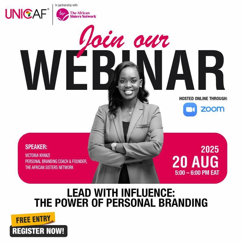 It’s been long overdue, and <a href="/UNICAForg/">Unicaf Scholarships</a> said, why not 🚀

This Wednesday 20th August from 5-6PM EAT, I'll be facilitating a FREE Personal Branding Webinar courtesy of Unicaf and organised by <a href="/AfricanSisters_/">The African Sisters Network 🌍</a> 

Save your seat here 👉 bit.ly/41Ekiog