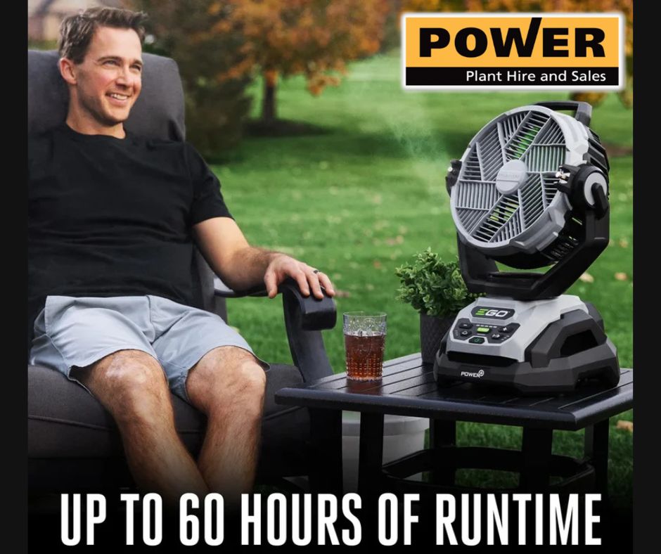The EGO POWER+ 10” Oscillating Fan packs powerful airflow into a compact size, delivering up to 1,700 CFM and up to 20 MPH air speed. Its six speed modes, three oscillation modes, and three misting modes provides a truly customizable cooling experience. #Wexford
