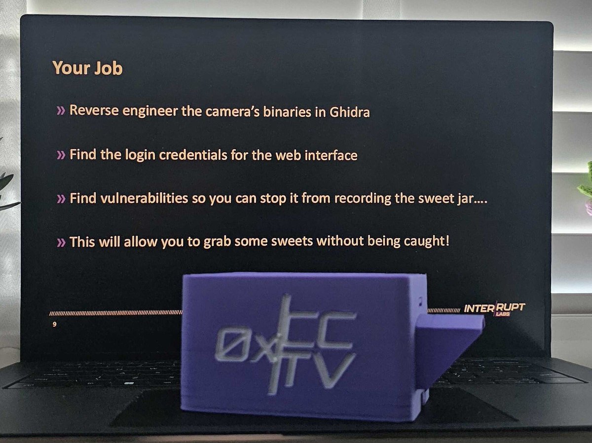 We loved meeting some of this year's bursary students at the <a href="/NCSC/">NCSC UK</a> Cyberfirst Academy and delivering our IoT camera hacking workshop.

The fact that students learnt to exploit the ret2win stack overflow in under 3 hours was incredibly impressive!