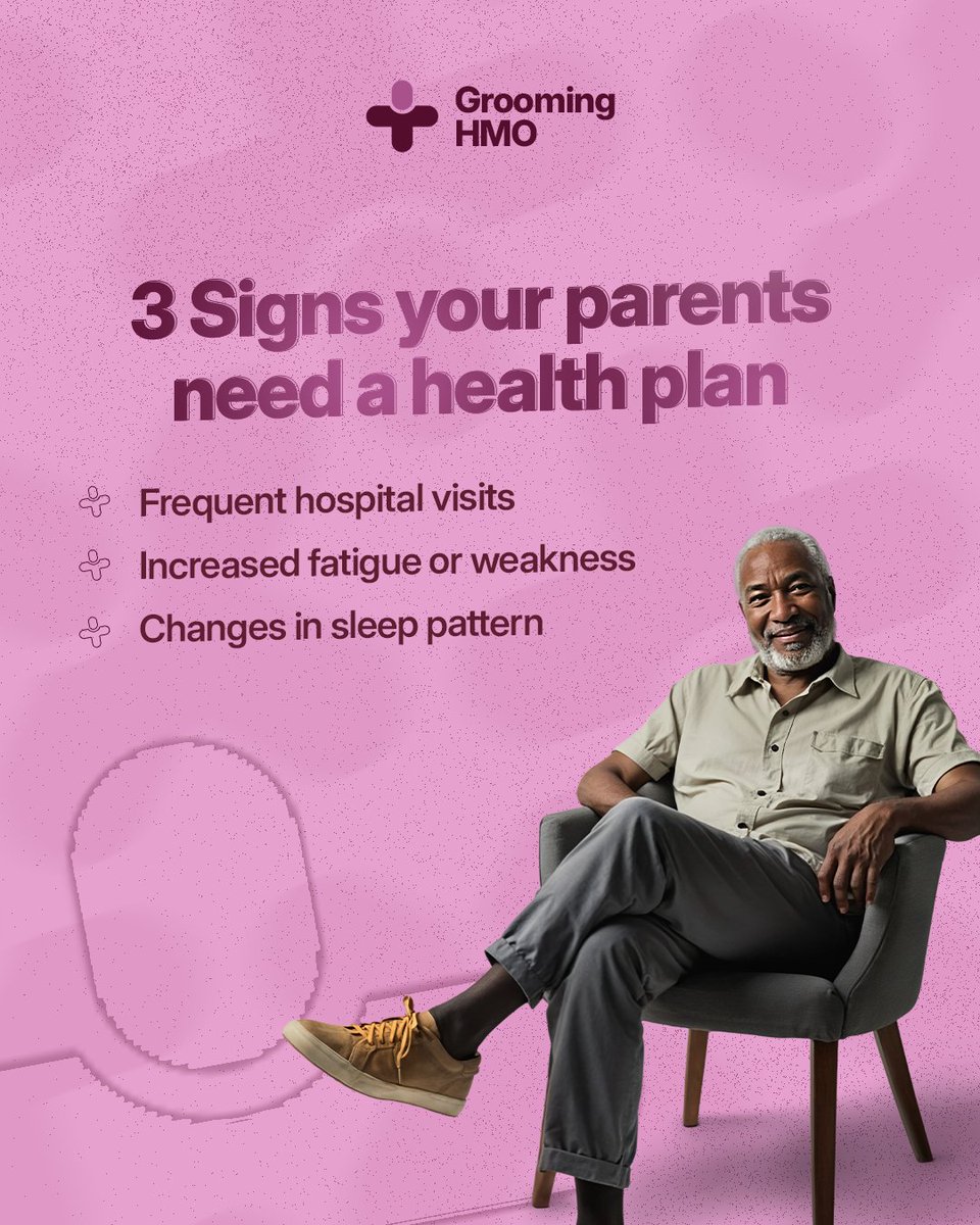 GroomingHMO's tweet photo. Have you noticed these signs in your parents?
If yes, it’s time to secure their health with a healthplan that suits their lifestyle. Visit our website with the link in our bio.
#staycoveredwithghml #groominghealth #HMONigeria #HealthcareMatters #hmong https://t.co/yMUFO7h0cs