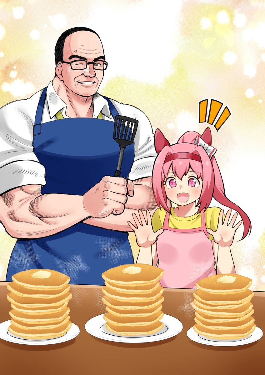 🌸💪🥞🥞🥞
#umamusume #haruurara #ウマ娘