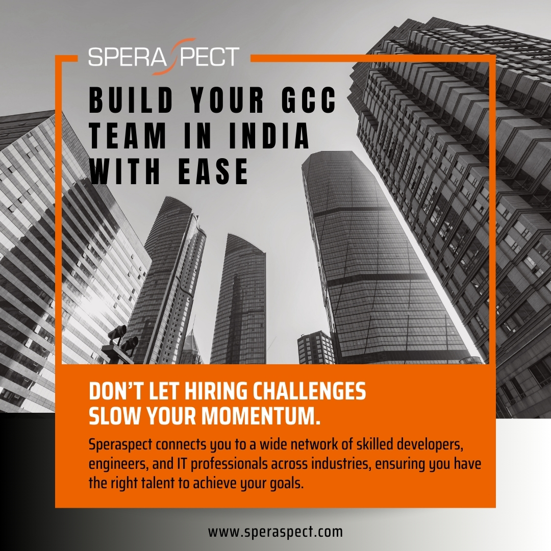 #GlobalCapabilityCentre across India face critical staffing challenges. #Speraspect solves them through fast talent deployment, pre-vetted IT experts, &amp; immediate onboarding to support project-based or short-term requirements. speraspect.com

#StaffAugmentation #GCCIndia