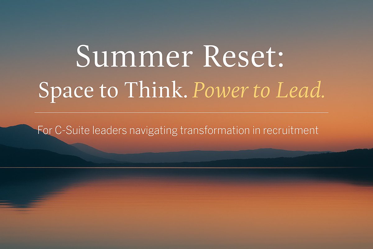 Summer is a leadership advantage. This summer, take time to reconnect with your vision, your clarity, your leadership edge. 

linkedin.com/pulse/summer-r…
