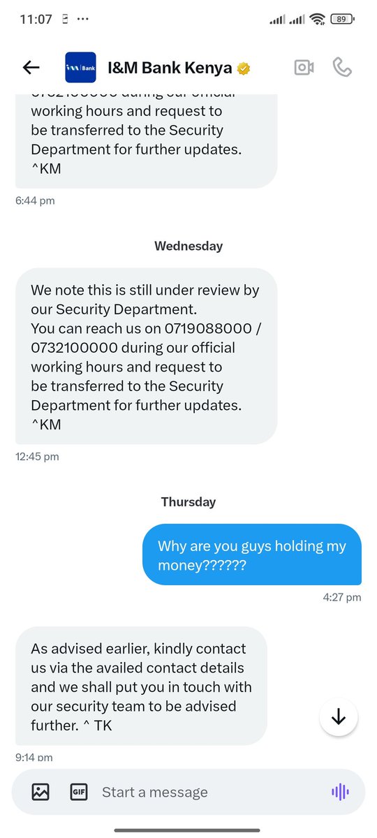 JosephMwaur2002's tweet photo. 262 days since November 30th 2024 with this soo called under review with Ur security department? Dont you see this a total jokes and stealing from me? That money has caused lots of damages. This is unconstitutional, illegal.@imbankke why are you still holding my money. https://t.co/2rNflx1ca2