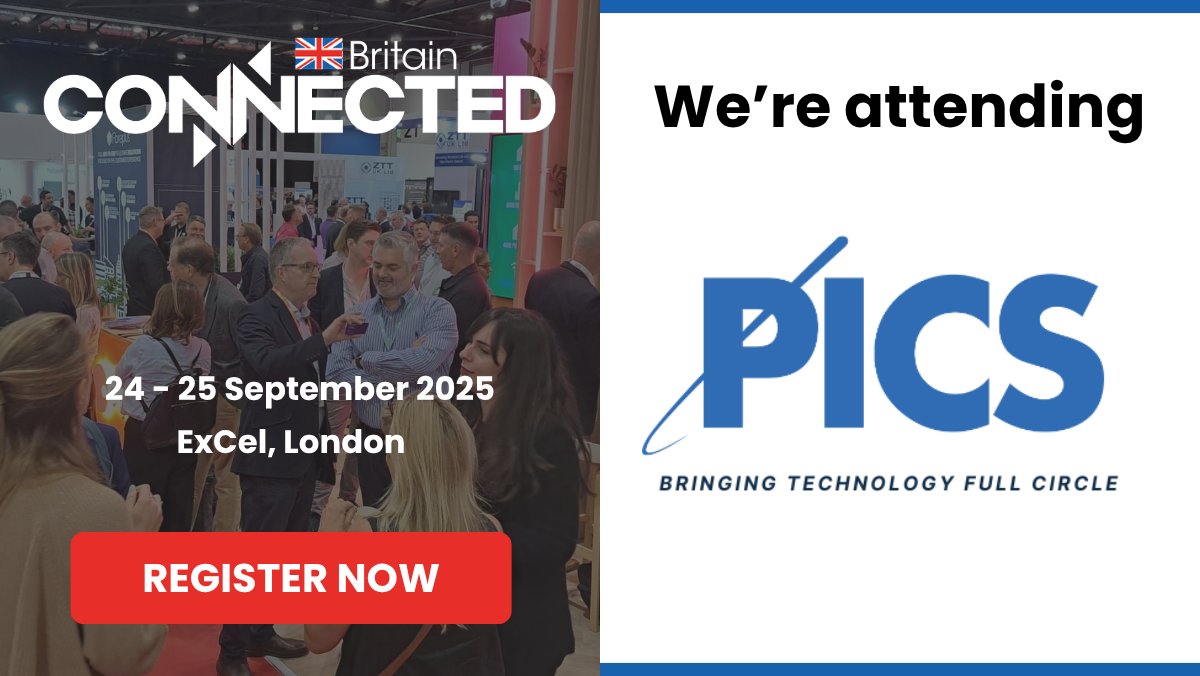 We’re heading to #ConnectedBritain!

This September, come meet PICS at the UK's leading #telecom &amp; connectivity event. We're very excited to share how our circular economy approach is helping telecom operators achieve their financial &amp; sustainability goals!

<a href="/totaltelecom/">Total Telecom</a>