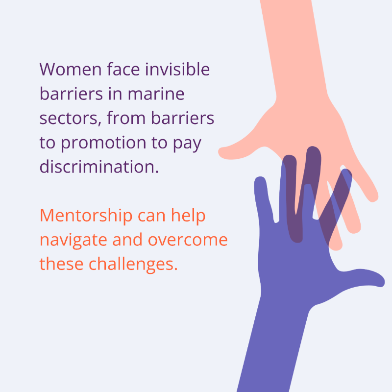 WINBIG_EU's tweet photo. 🌊 In the #BlueEconomy, women continue to face invisible barriers — limited access to leadership, pay inequality, lack of support in male-dominated sectors.

But here’s the good news: #mentorship can make a difference! 🤝

Join the #Mentors4Futureeaders network today!