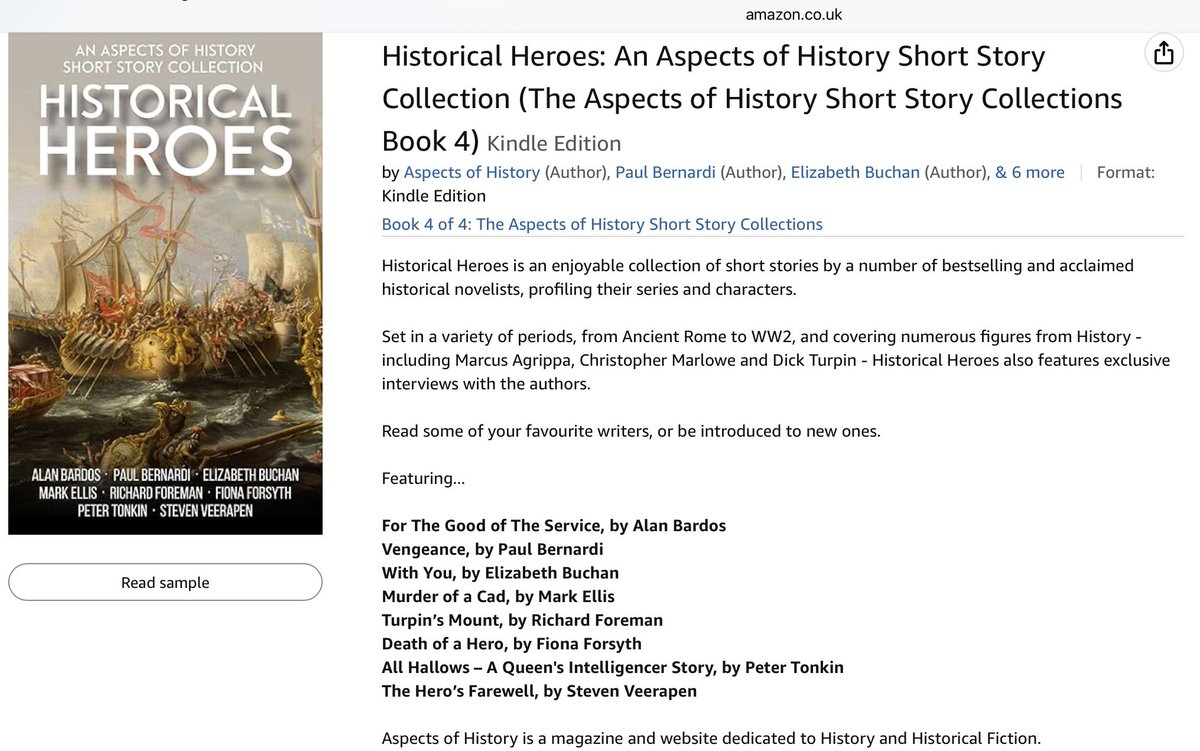 Mark Ellis (@markellis15) on Twitter photo New 5* <a href="/AspectsHistory/">Aspects of History</a> short story collection out today!‘Historical Heroes’ has, inter alia, a new Frank Merlin story from me ‘Murder Of A Cad’. Great writers also featured: <a href="/BardosAlan/">Alan Bardos</a> <a href="/Paul_Bernardi/">Paul Bernardi</a> <a href="/elizabethbuchan/">Elizabeth Buchan</a> <a href="/RForemanAuthor/">Richard Foreman</a> <a href="/for_fi/">Fiona Forsyth</a> <a href="/petertonkin50/">Peter Tonkin</a> and <a href="/stevenveerapen/">Steven Veerapen</a>. New 5* <a href="/AspectsHistory/">Aspects of History</a> short story collection out today!‘Historical Heroes’ has, inter alia, a new Frank Merlin story from me ‘Murder Of A Cad’. Great writers also featured: <a href="/BardosAlan/">Alan Bardos</a> <a href="/Paul_Bernardi/">Paul Bernardi</a> <a href="/elizabethbuchan/">Elizabeth Buchan</a> <a href="/RForemanAuthor/">Richard Foreman</a> <a href="/for_fi/">Fiona Forsyth</a> <a href="/petertonkin50/">Peter Tonkin</a> and <a href="/stevenveerapen/">Steven Veerapen</a>.