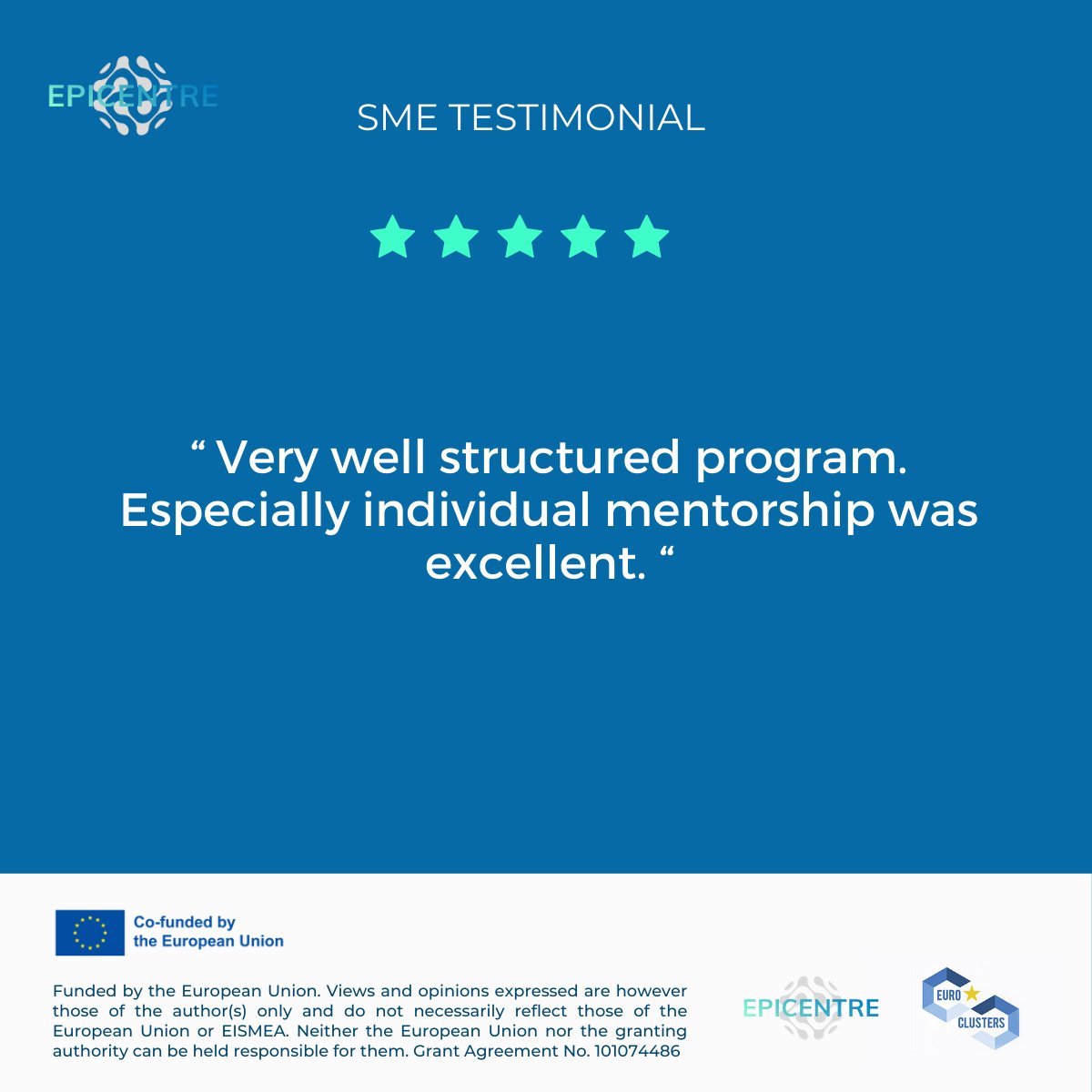 epicentreproj's tweet photo. 🌟 What do SMEs and startups say about EPICENTRE? https://t.co/Dx2rWp2FX1