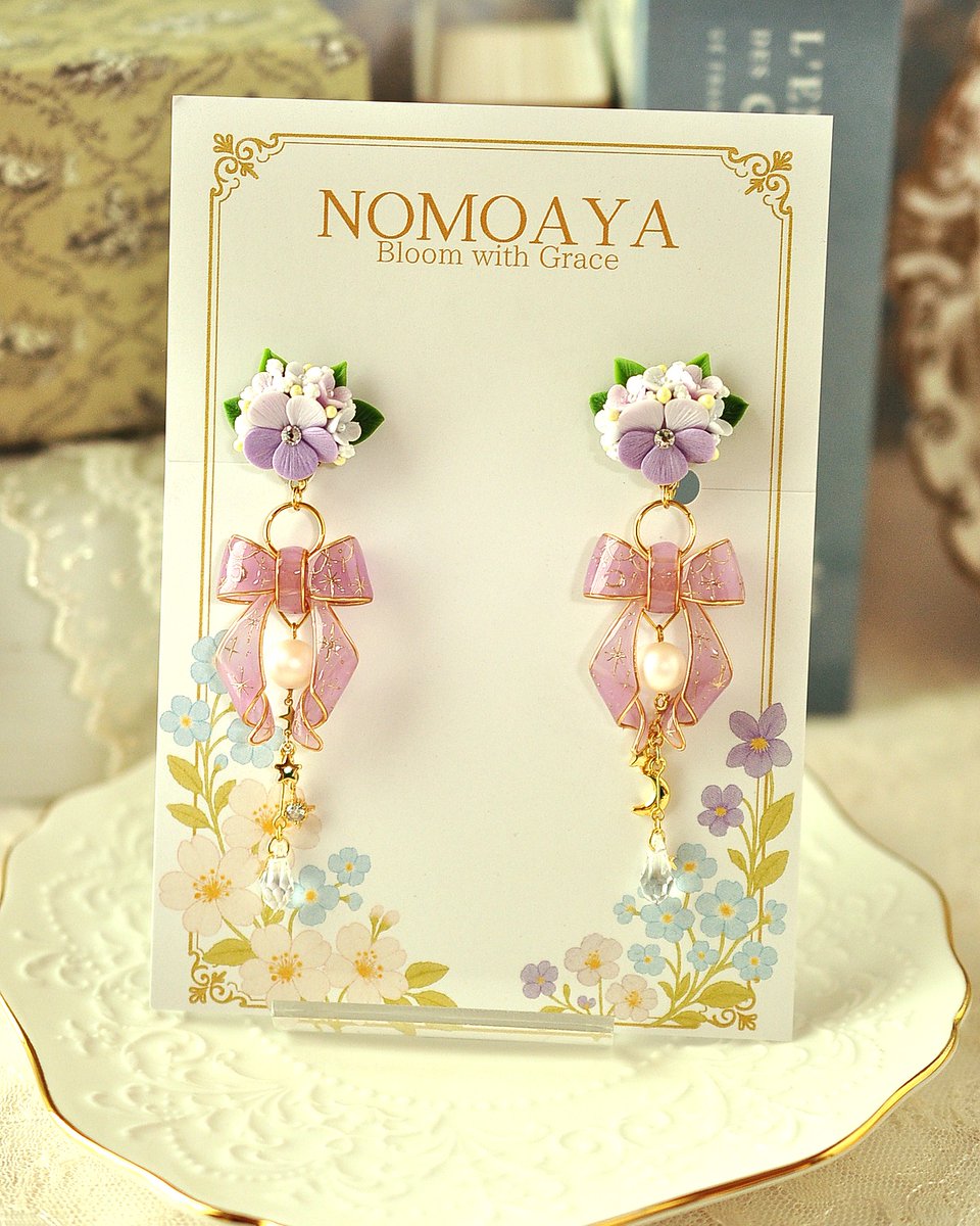 NOMOAYA୨୧リボンとお花のアクセサリー tweet media